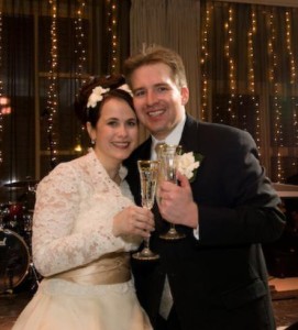 This is Zach and his wife, Christina, on their wedding day.